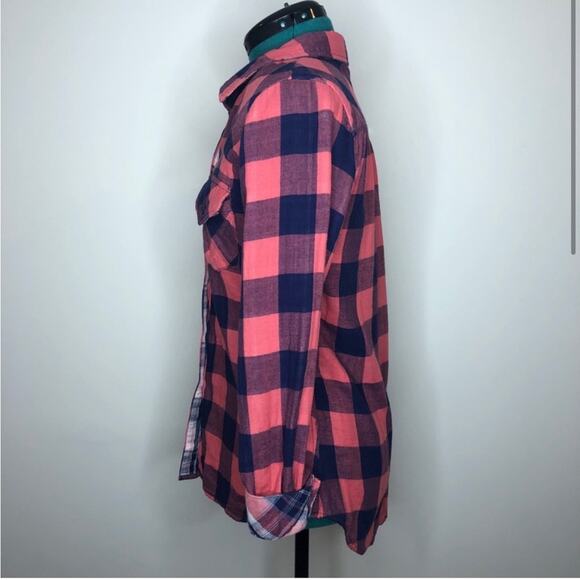 Rails Kendra check plaid button up shirt in red and blue - Picture 3 of 7